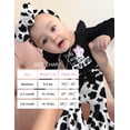 thumbnail image 6 of Baby Girl Clothes,4pcs Newborn Girl Outfits Ruffle Romper Baby Bell Bottoms Headband Bandana Clothing Sets Gifts 3-6 Months, 6 of 6