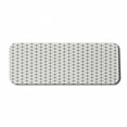 thumbnail image 1 of Modern Computer Mouse Pad, Geometrical Diamonds Square Shaped Striped Crosses with Dots Image Print, Rectangle Non-Slip Rubber Mousepad Large, 31" x 12", Sage Green and White, by Ambesonne, 1 of 2