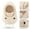 Beige, variant on Youth Bear Ear Warm Hat with Integrated Scarf and Face Mask, Winter Outdoor Windproof Ear and Neck Protection for Cold Weather Activities, Skiing, Snow Play, and Hiking Accessories
