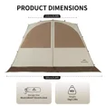 thumbnail image 3 of Naturehike Camping Tent Canopy Sun Shade,Outdoor Tent for Camping,Fishing,Picnics, Canopy Available with Ground Cloth,Door Curtains,Tent Connector, 3 of 6