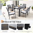 thumbnail image 3 of Frameless Design with Alternating Slats / Perfect for Relaxing Outdoors / Ensure Safety and Drainage, 3 of 3