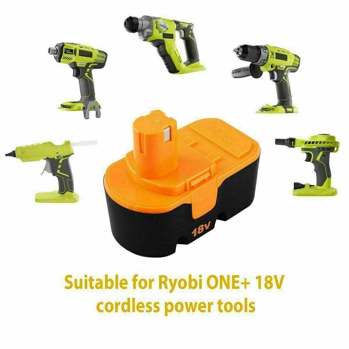 2Pack for Ryobi 4.8Ah 18 Volt Battery P100 Compatible With P101 BPP-1815 BPP-1820