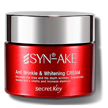 Secretkey Syn-Ake Anti Wrinkle&Whitening Cream (Best Whitening Cream For Asian Skin)
