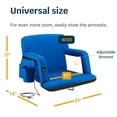thumbnail image 3 of Alpcour Heated Reclining Stadium Seat - Extra Thick Waterproof Chair with Wide Back Support - Royal Blue, 3 of 6
