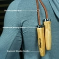 thumbnail image 2 of Cannon Sports 9.5-ft Leather Ball Bearing Jump Rope, 2 of 4