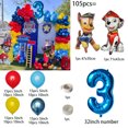 thumbnail image 3 of 1 juego de globos de látex con temática de la Patrulla Canina para mascotas, kit de arco de guirnalda para decoración de fiestas de cumpleaños, globos de aire, juguete inflable para niños, 3 of 5