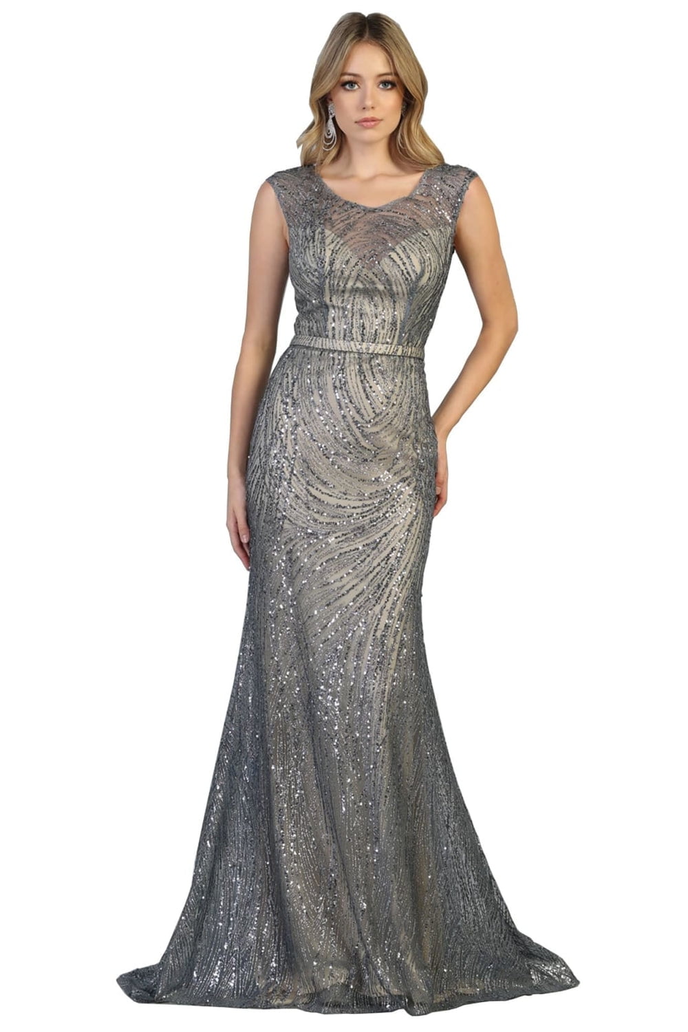 Formal Dress Shops Inc Special Occasion Gown And Plus Size Dusty Blue