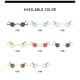 thumbnail image 3 of Sonducket Mini gafas de sol, protector de ojos, gafas Retro, regalo dulce de moda, diseño elegante, suministros atractivos para niños, equipo Lentes Oro/Púrpura, 3 of 6