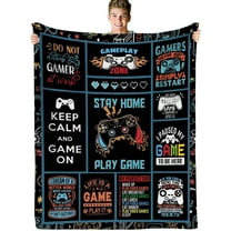 Video Game Gifts for Men Gifts for Video Game Lovers Men Game Blanket for Teen Boys Men Adults, Gamer Soft Comfortable Travel Blanket for Girls, Game Blankets Present for Kids Son Size 50“x60“