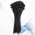 thumbnail image 2 of 1000pcs 3X200 Self-Locking Plastic Fixing Ring Nylon Wire Cable Zip Ties Cable Ties Fasten Loop Cable Black, 2 of 8