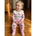 thumbnail image 6 of BemeyourBBs Western Baby Girl Cowgirl Outfit Newborn Hosptial Coming Home Outfits Infant Footed Romper Doll Collar Boots Cow Print Long Sleeve Footie Jumpsuit Fall Winter Spring Clothes, 6 of 9