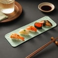 thumbnail image 4 of Japanese Style Rectangular Sushi Platter, Dishwasher Safe Serving Tray for Appetizers, Fruit Cakes and Desserts, 4 of 6