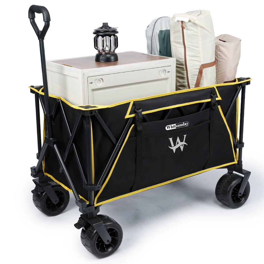 Whitsunday Moko Large Folding Wagon Cart with Aluminum Table Plate