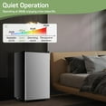 thumbnail image 4 of Mini Fridge 3.2 Cu. ft Single Door, 5 Star Energy Efficient, Low Noise, 5 Adjustable Thermostat & Removable Glass Shelves, Silver, 4 of 10