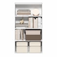 thumbnail image 4 of Furinno JAYA 4-Tier Open Shelving Book Shelf 9.5 x 23.6 x 41.9 White, 4 of 5