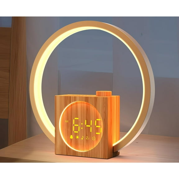 Sunrise Alarm Clock for Wake Up: White Noise Machine for Adults Sleeping, 12 Light Colors, 30 Sleep Sounds, 20 Brightness, 32 Volume - Sunrise Lamp with Touch Control for Bedrooms and Better Sleep