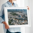 thumbnail image 2 of Urban Tapestry - Athens Greece Photography Cityscape Architecture Mountain Scenic City Travel Poster Landscape White Framed Wall Art Print 16 x 20 inches, 2 of 4