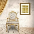 thumbnail image 3 of Zarris, Chariklia 26x32 Gold Ornate Wood Framed with Double Matting Museum Art Print Titled - Silk Road Ikat II, 3 of 4