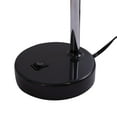 thumbnail image 2 of Lampe de bureau moderne à DEL Mainstays, plastique noir, 2 of 3