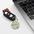 thumbnail image 6 of Naloa Colorful Fruits Print Round Keychain Keychain Key Ring, Key Tag, Key Chain Bulk for Gift Accessories (Round), 6 of 7