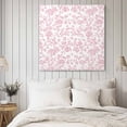 thumbnail image 4 of Pink Flower Wall Art Painting on Canvas, Vintage Farmhouse Boho Leaf Spring Solid Canvas Art Home Prints Wall Art Framed Modern Artwork for Living Room Bedroom Wall Decor 12x12in, 4 of 9
