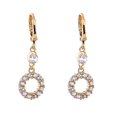 thumbnail image 2 of Women Zircon Earrings with Modern Minimalist Design Golden Alloy Color Suitable for Any Occasion 1 Pair, 2 of 5