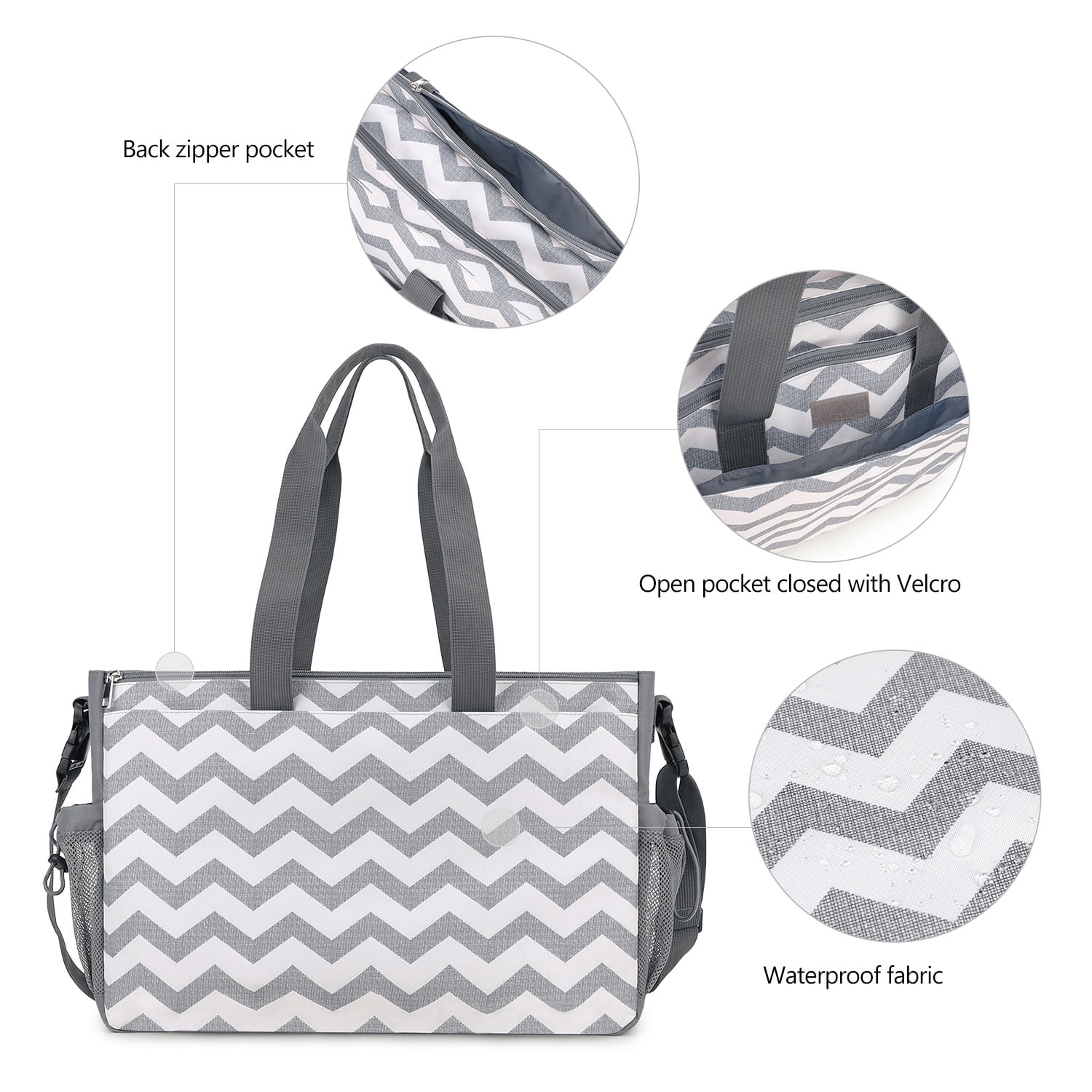 SPEKSEE Crossbody Organizer Diaper Bag - Outdoor Mother's Water-Repellent Baby Care Bag with Multiple Pockets