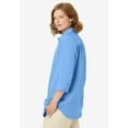 thumbnail image 6 of Woman Within Plus Size No Iron Three-Quarter Sleeve Peachskin Shirt, 6 of 6
