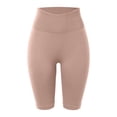 thumbnail image 5 of Women's High Waist Seamless Yoga Shorts, Control Lifting Fitness Shorts,Khaki,XXXXL, 5 of 8