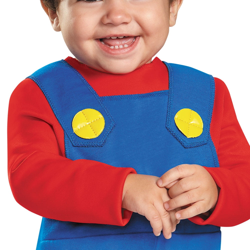 Super Mario Brother Halloween Costume for Toddler, Size 3T- 4T, by Disguise