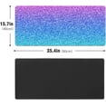 thumbnail image 3 of Rainbow Shine Glitter Desk Mat, Desk Accessory, Cute Workspace, Trendy Workspace, Trendy, 35.4x15.7in Large Gaming Mouse Pad, Cute Desk Topper, Pretty Desk Pad, 3 of 6