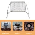 thumbnail image 3 of OUNONA Grille de barbecue portable pour Randonnée Gril en Acier Inoxydable Style Compact Lot de 1, 3 of 8