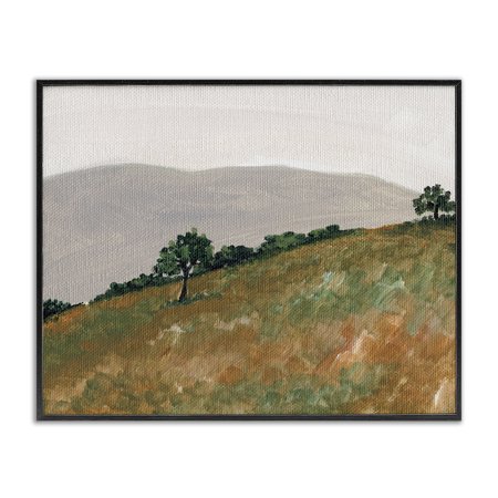 Stupell Industries Hill View Landscape Black Framed Giclee Art design by Nikita Jariwala, 11 x 14