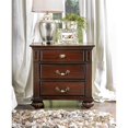 thumbnail image 4 of Bowery Hill 3-Drawer Traditional Solid Wood Nightstand in Walnut, 4 of 14