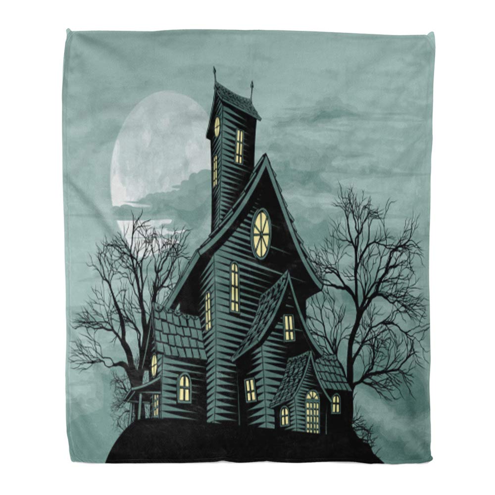 Clown Scary Pattern Print Hooded Blanket