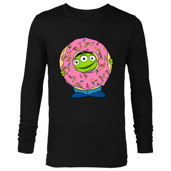 Disney and Pixar’s Toy Story Alien Donut - Long Sleeve T-Shirt for Men - Customized-Black
