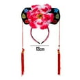 thumbnail image 2 of Aros para el pelo, diademas de estilo chino, diademas decorativas de princesa con borlas de flores chinas, 2 of 5
