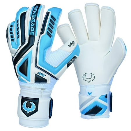 Renegade GK Fury Soccer Goalie Gloves with Removable Pro-Tek Fingersaves, Multiple