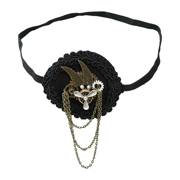 Máscara de ojos única, fiesta de Halloween, parche de pirata esencial para cosplay para mujeres y hombres.