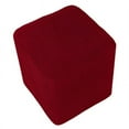 thumbnail image 2 of Foot Stool Slipcover Stretch Ottoman Footstool Covers red, 2 of 6