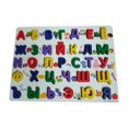 thumbnail image 3 of Rompecabezas del alfabeto para practicar, juguete de aprendizaje Montessori, tablero colorido con letras tempranas, rompecabezas del alfabeto rus Sunnimix Rompecabezas de madera, 3 of 8