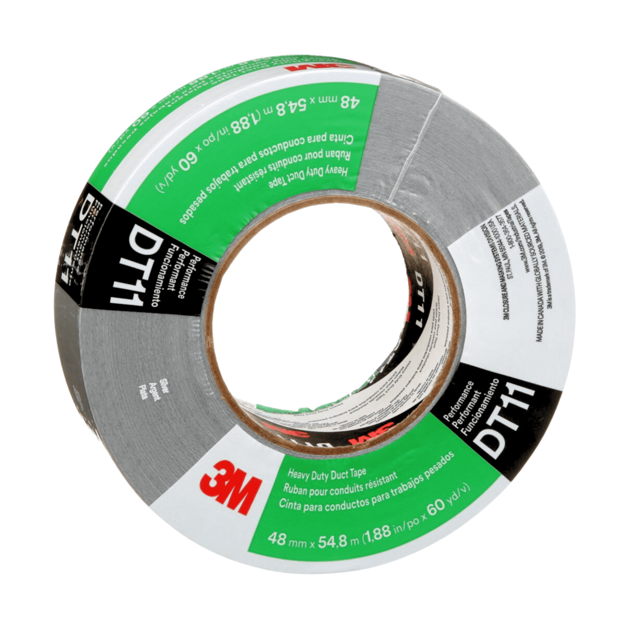 3M DT11 Heavy Duty Duct Tape: 2 in. x 60 yds. (Silver)