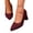 09#Wine, variant on Women's Knit Pumps Shoes Block Heel Work Office Heels 2 Inches Dress Shoes