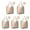Minimalist Halloween Ghost-1, variant on 5 Pack Foldable Shopping Bag,Minimalist Halloween Ghosts Pattern Reusable Grocery Bags with Pockets,Large Reusable Tote Bags with Handles Waterproof & Lightweight