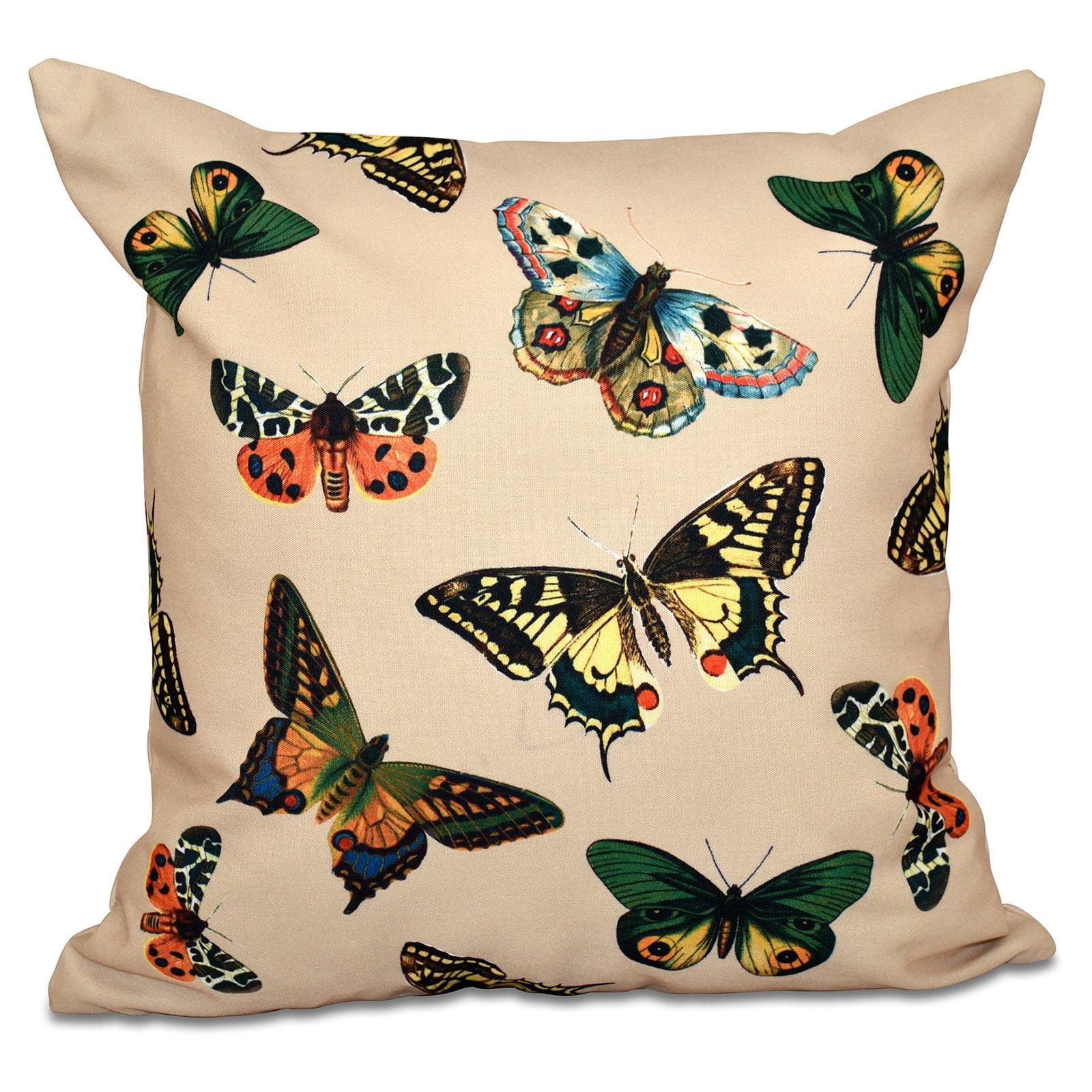 Simply Daisy 16" x 16" Butterflies Animal Print Pillow