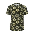 thumbnail image 5 of Wukai Sunflowers Print Men's Short-Sleeved Mesh T-Shirt,Quick-Dry Short Sleeve Workout T-Shirt-3X-Large, 5 of 8