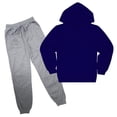 thumbnail image 2 of NAISIBABY Outfit Sets for Girls, Comfy Pullover Elastic Waist Long Sleeved Hooded Sweatshirt With Sweatpants Dark Blue Size 4 T, 2 of 5