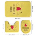 thumbnail image 3 of Juego de 4 cortinas de ducha de Winnie The Pooh con alfombrillas antideslizantes, tapa de inodoro y alfombrilla de baño, cortina de ducha impermeable con dibujos animados para niños con 12 ganchos,, 3 of 8