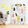 thumbnail image 6 of GZHJMY Cartoon Colored Flowers Clipboard,Standard A4 Letter Size Hardboard Office Clipboards with Low Profile Clip for Classrooms, Offices,Students-Silver Clip3 Whiteboard Clipboards, 6 of 7