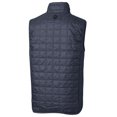 thumbnail image 3 of Men's Cutter & Buck Heathered Navy George Washington University Big & Tall Rainier PrimaLoft Eco Full-Zip Puffer Vest, 3 of 3